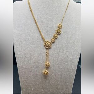 Real Collectibles by Adrienne Flower CZ Necklace.